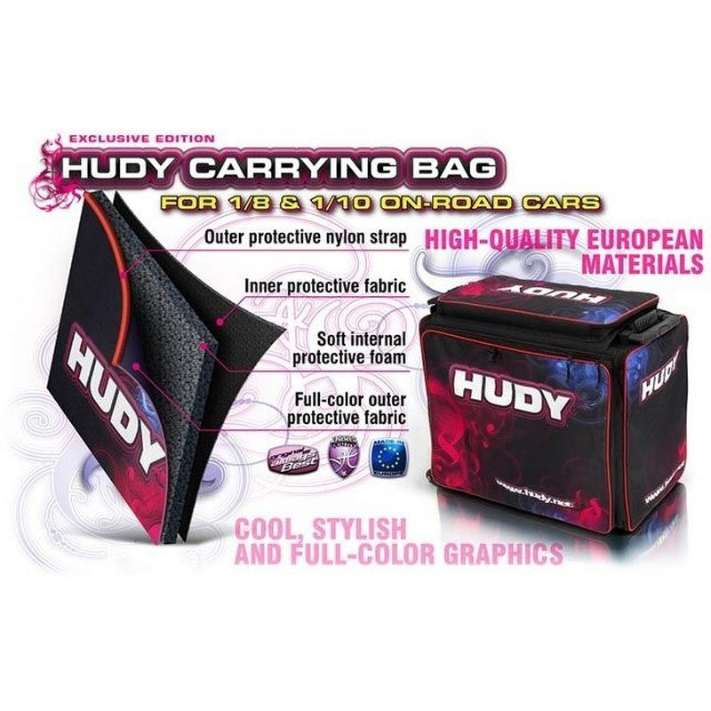 Sac de transport Hudy pour voiture piste 1/10 ou 1/8 - Hudy - 199120