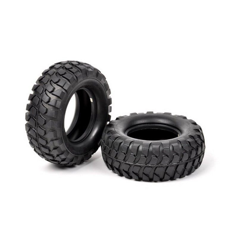 Pneu tendre (Soft) x2 pour châssis High-Lift châssis CC01 / CC02 Tamiya 54598