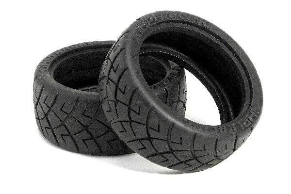 Pneu radial HPI Racing X-Pattern 26 mm gomme dure - Breizh Modélisme.