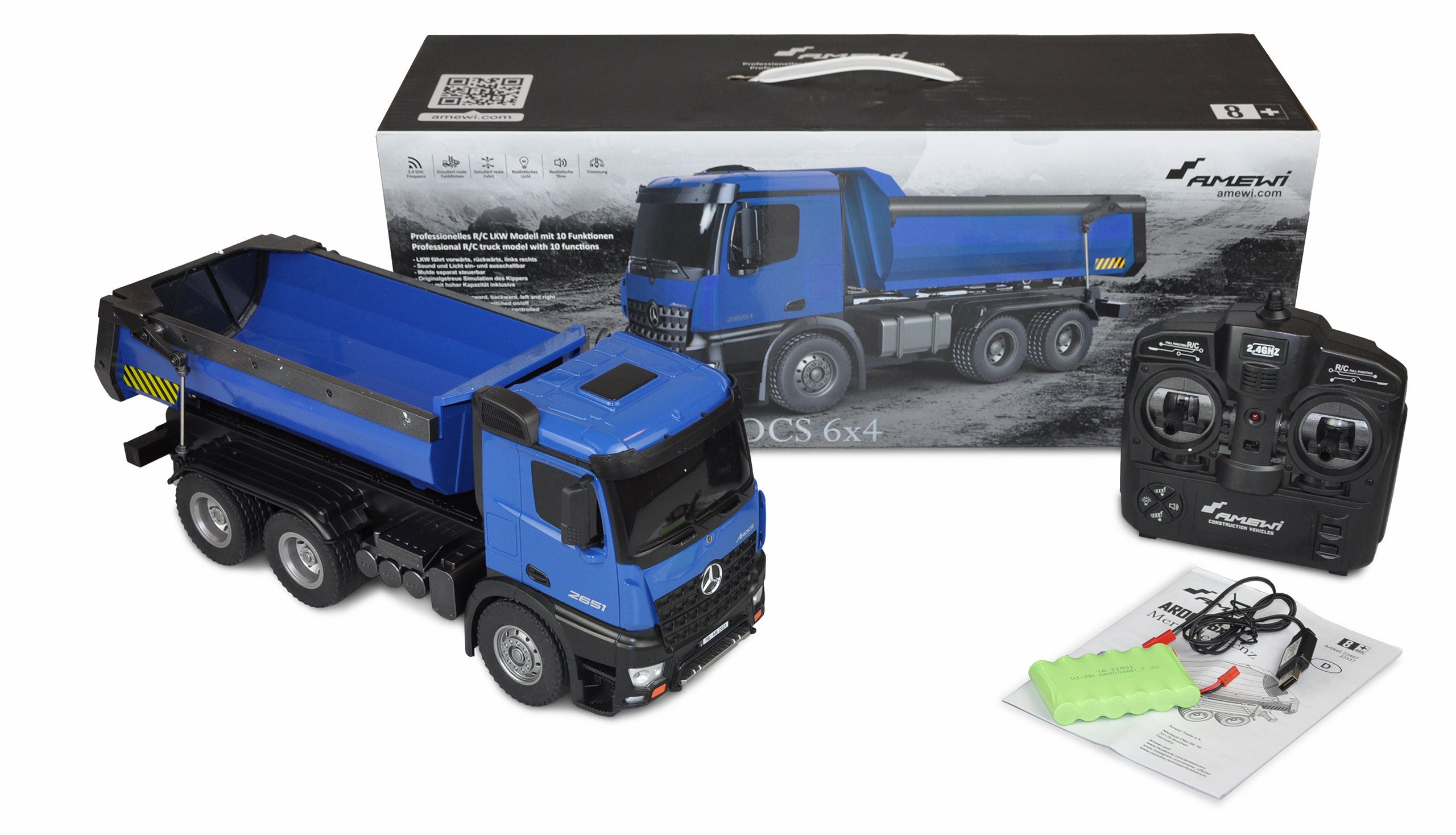 Camion Benne RC Mercedes Benz Arocs - Amewi 22537