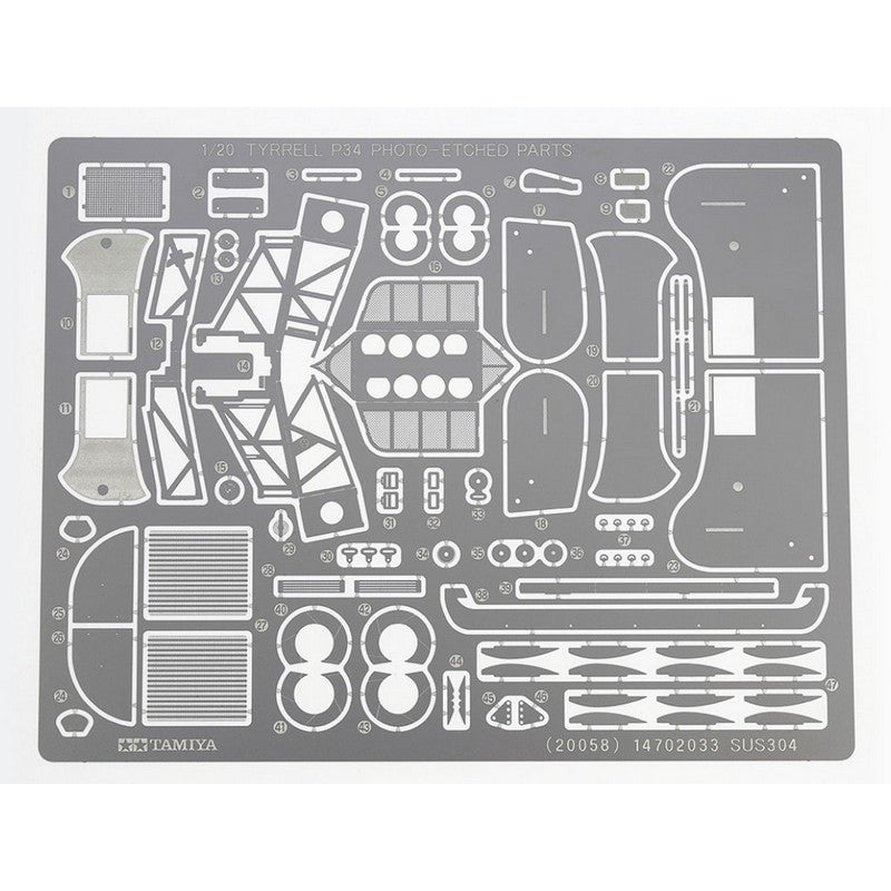 Maquette voiture Tyrrell P34 GP Japon 1976 - Tamiya 20058 - 1/20