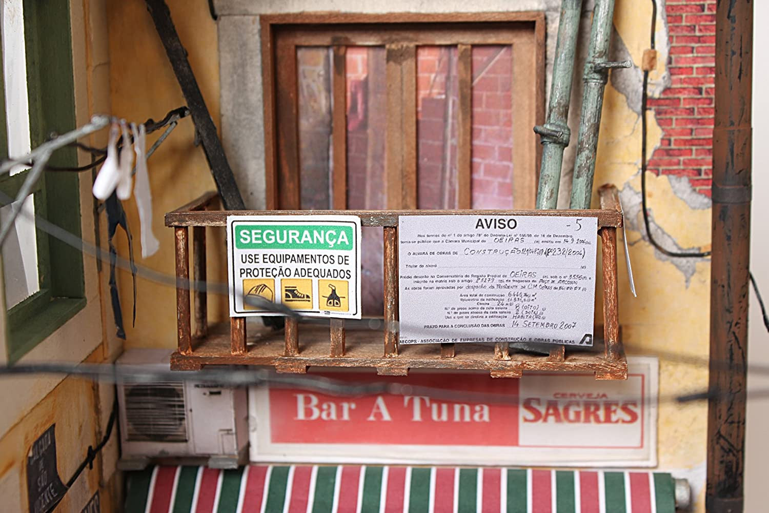 Diorama tramway LISBOA - bois - 1/24 - Occre 53005D
