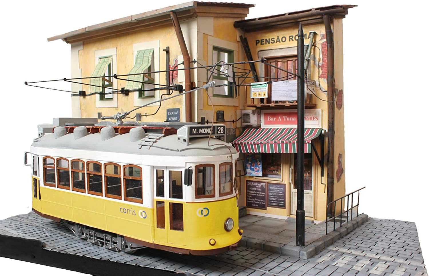 Diorama tramway LISBOA - bois - 1/24 - Occre 53005D