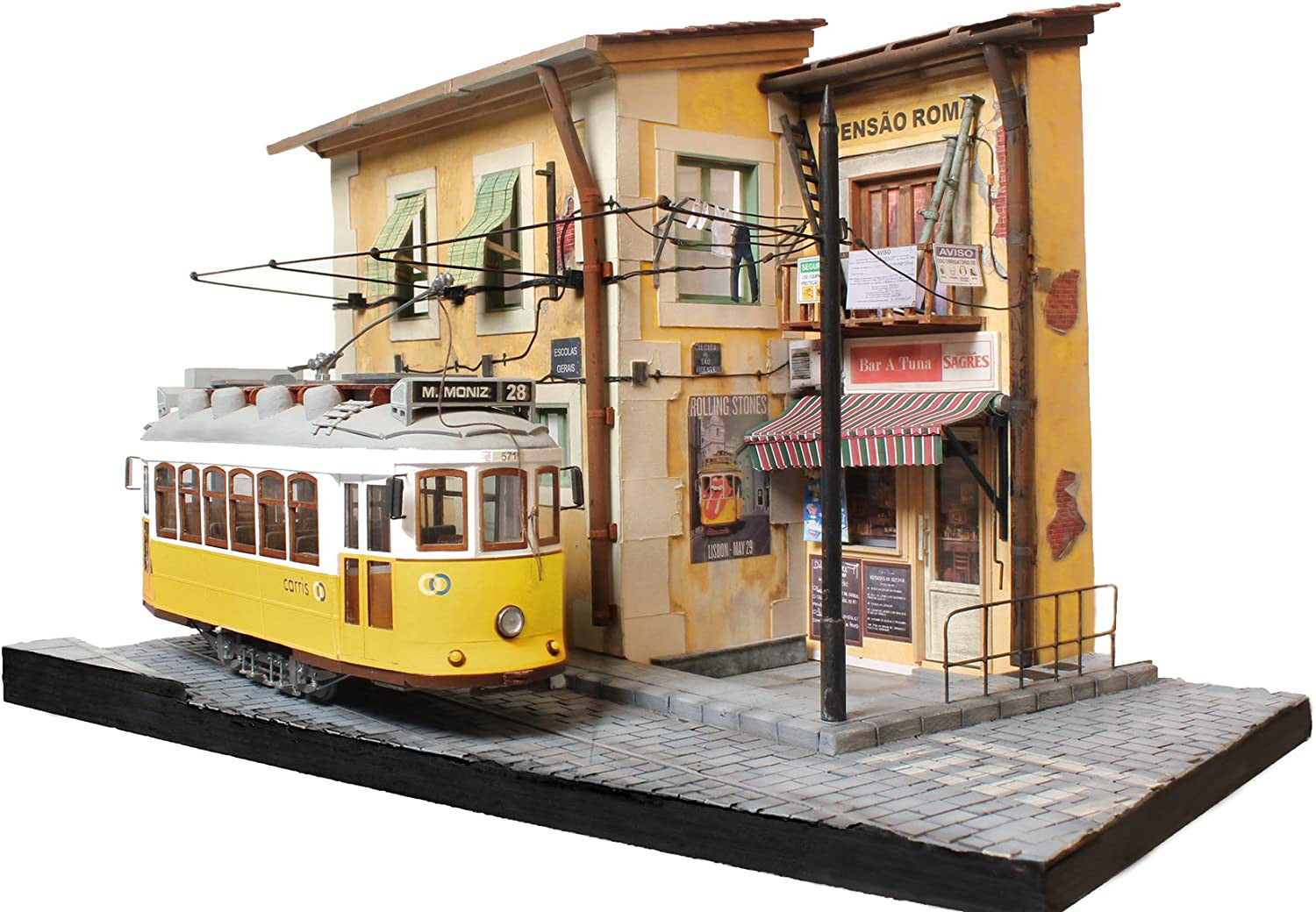 Diorama tramway LISBOA - bois - 1/24 - Occre 53005D