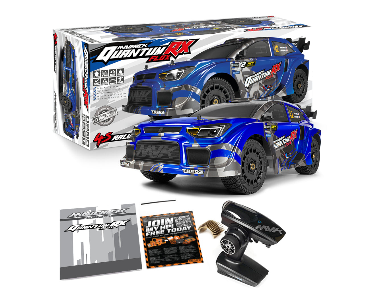 Maverick Quantum RX Flux 4S 1/8 4WD Brushless 150360