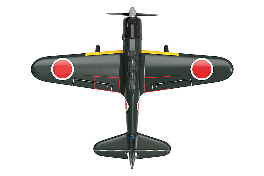 Avion de début télécommandé V761-15 Volantex MITSUBISHI ZERO avec stabilisateur de vol