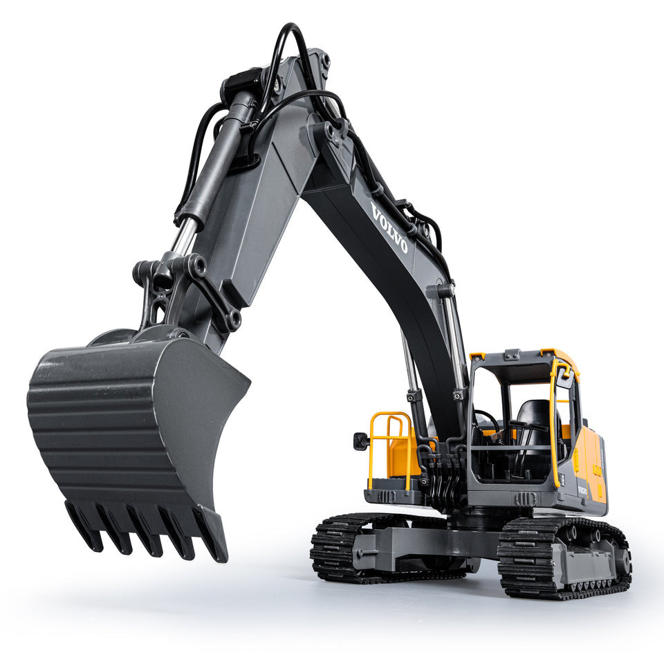 Pelleteuse RC E598-003 1/16 Volvo Licence Pelle + 3 outils avec 2,4 GHz