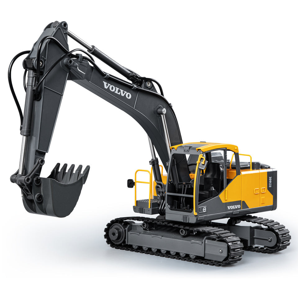 Pelleteuse RC E598-003 1/16 Volvo Licence Pelle + 3 outils avec 2,4 GHz