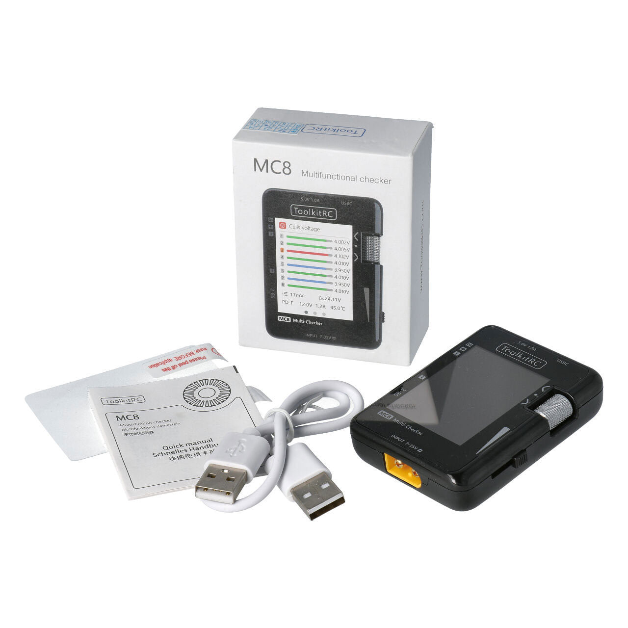 ToolkitRC MC8 Multi testeur de batterie - TK31600