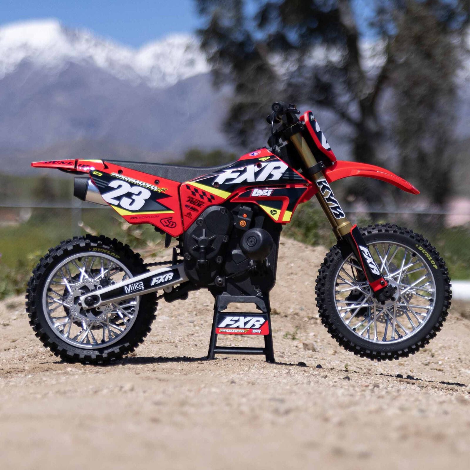 Moto RC Losi 1/4 Promoto-MX Motorrad RTR, FXR LOS06000T1 rouge