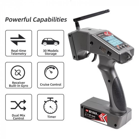 Radio Radiolink 7 voies RC6GS V3 + récepteur R7FG - RDL-RC6GS-V3-SET