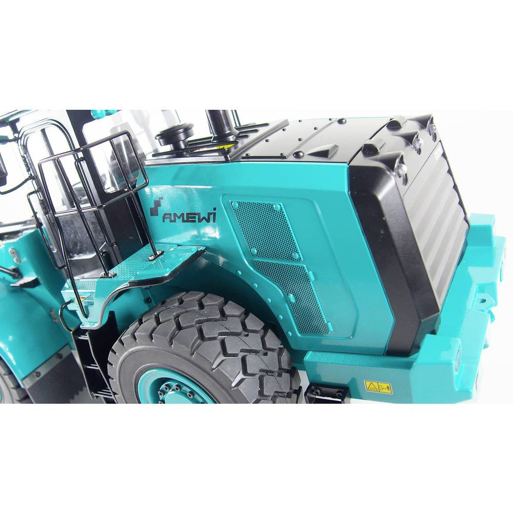 Chargeuse RC Hydraulique en Métal G921H PETROL RTR 1/16 - Amewi 22540