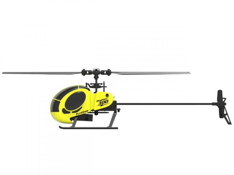 Hélicoptère RC mono pale Hughes 300 RTF jaune 15491