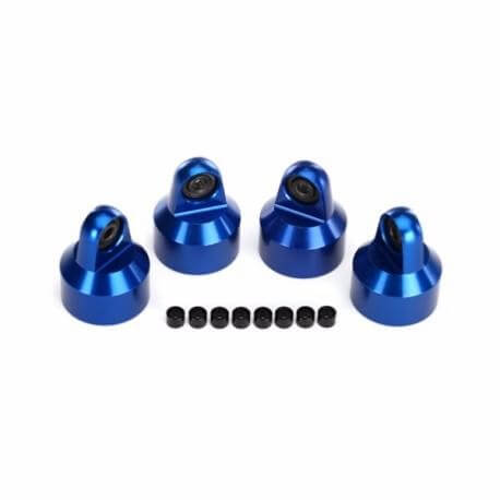 Bouchons d'amortisseur GTX Alu Bleu (x4) - Traxxas 7764A