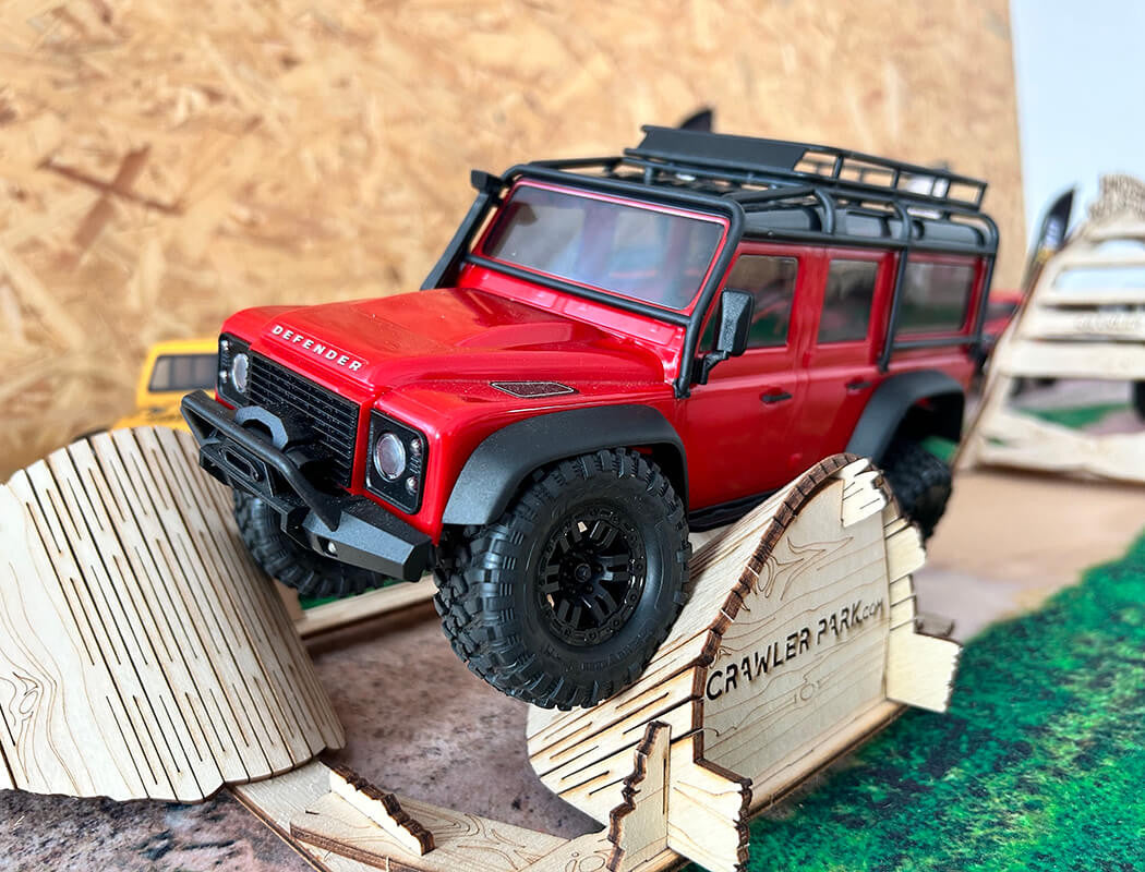 Kit de démarrage circuit 1/18 et 1/24 RC Crawler park avec 5 obstacles