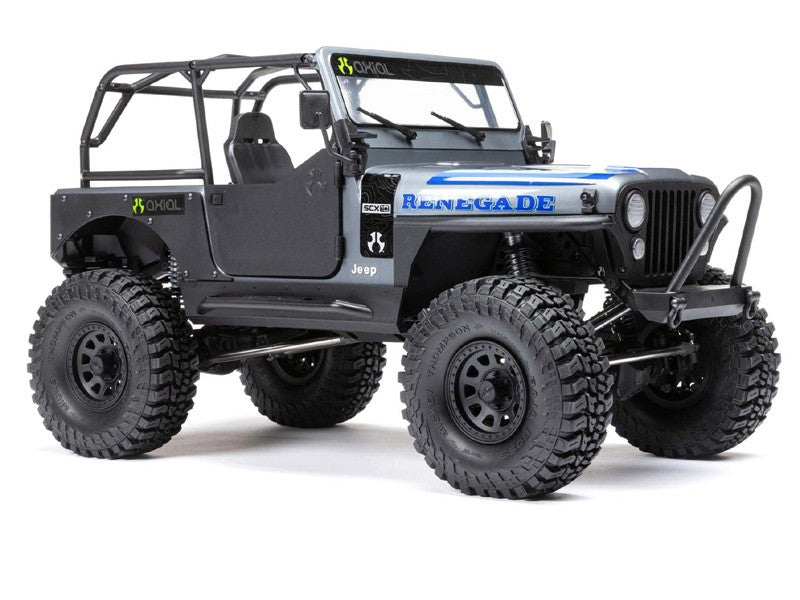 Crawler Axial 1/10 SCX10 III Jeep CJ-7 4WD charbon RTR - gris AXI03008T2