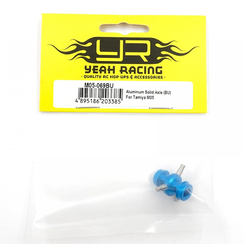 Axe solide en aluminium bleu pour Tamiya M05 M06 Yeah Racing