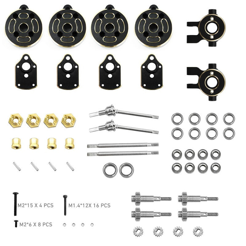 Kit de conversion d'essieu TRX-4M en laiton - H-Speed HSPX050