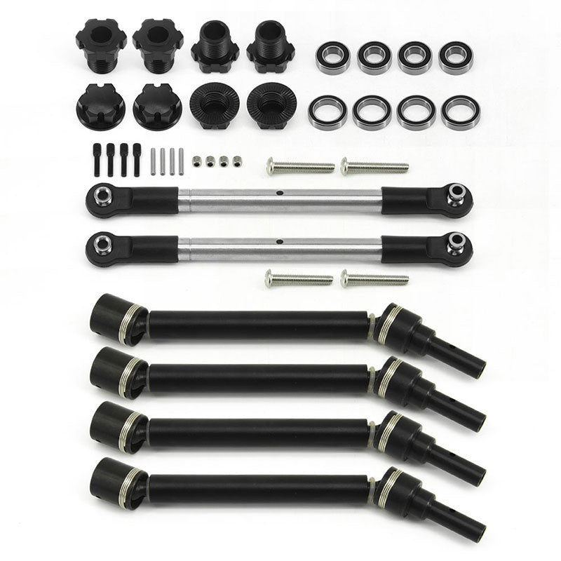 Kit upgrade HD WideMaxx (large) arbres de transmission, hexagone, tringlerie de direction - H-Speed HSPX051