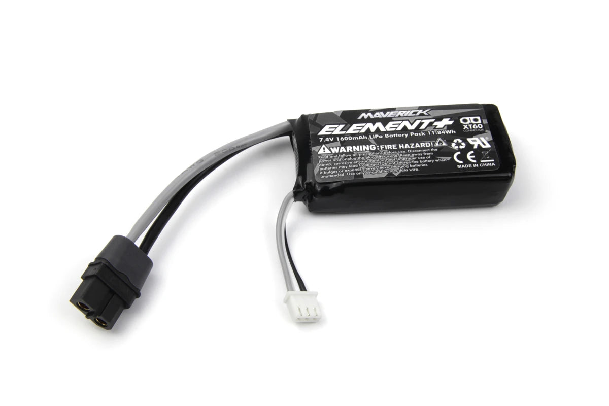 Batterie Lipo 7.4V 1600mAh Maverick QBIT 1/16 MV151110