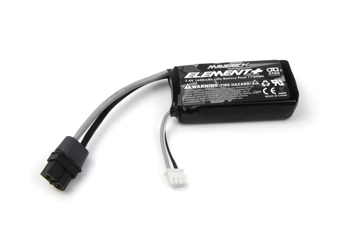 Batterie Lipo 7.4V 1600mAh Maverick QBIT 1/16 MV151110