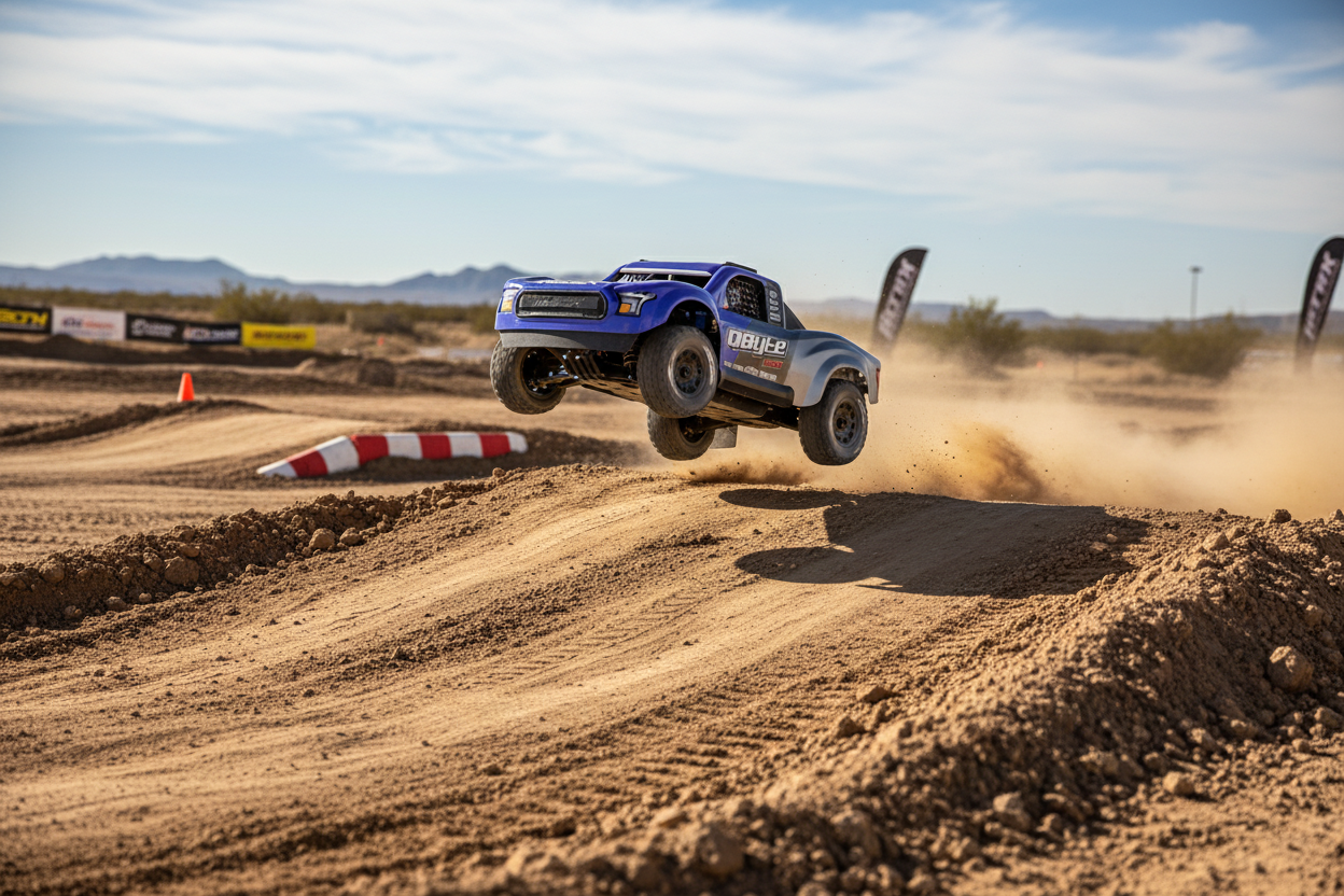 Short course 2S 38km/h Maverick QByte SC Flux 1/12 Brushless RTR 4WD bleu MV151200