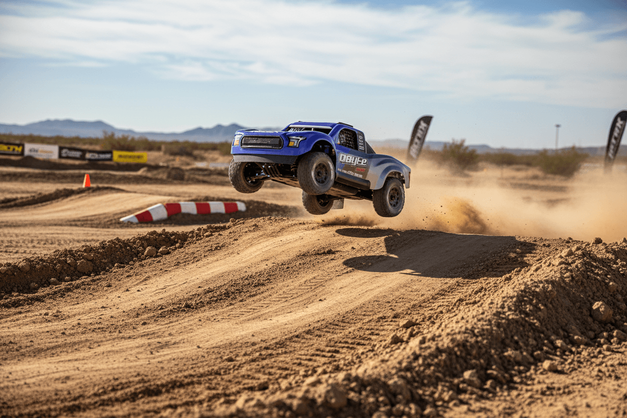 Short course 2S 38km/h Maverick QByte SC Flux 1/12 Brushless RTR 4WD bleu MV151200
