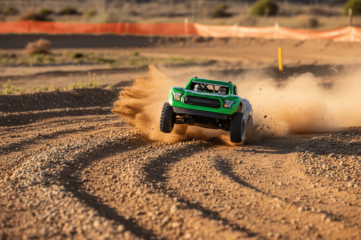 Short course 2S 38km/h Maverick QByte SC Flux 1/12 Brushless RTR 4WD vert MV151202