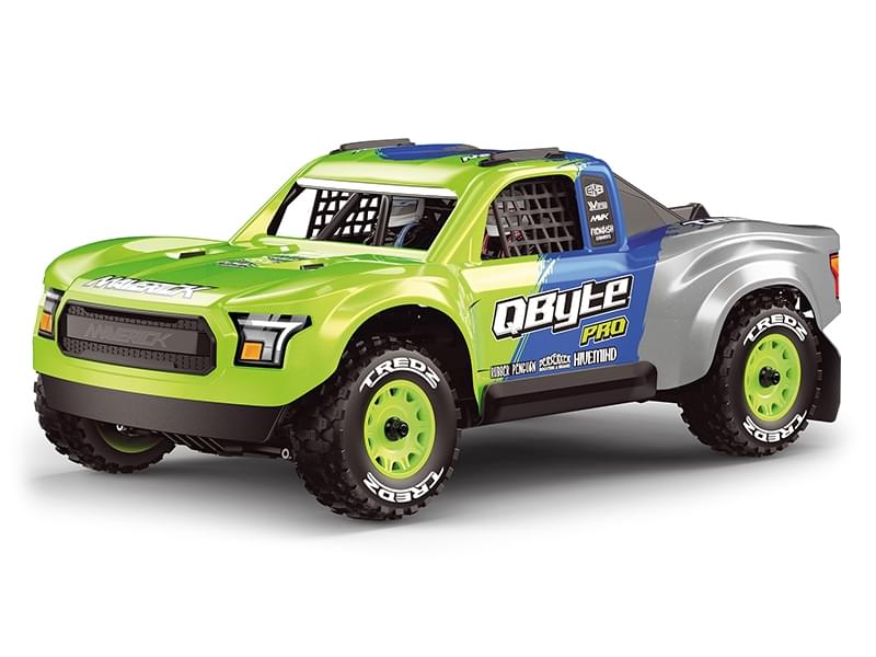 Short course 3S 80km/h 1/12 Maverick QByte SC Flux PRO Brushless RTR 4WD fluo MV151203
