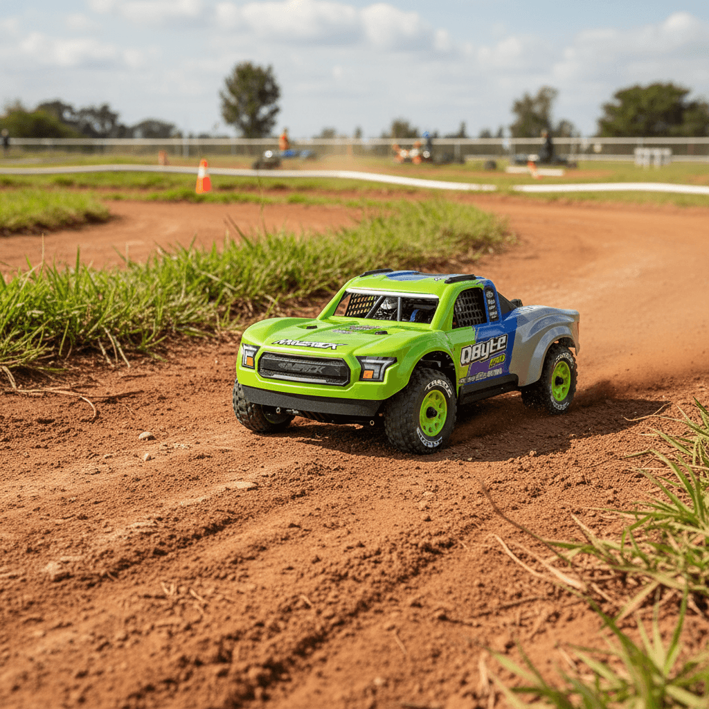 Short course 3S 80km/h 1/12 Maverick QByte SC Flux PRO Brushless RTR 4WD fluo MV151203