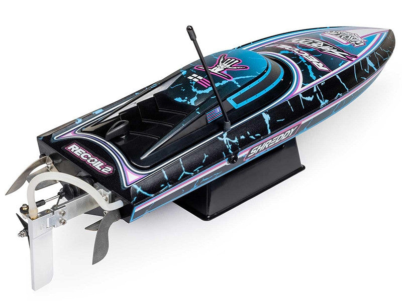 Bateau Télécommandé ProBoat Recoil 2 18 brushless RTR noir"