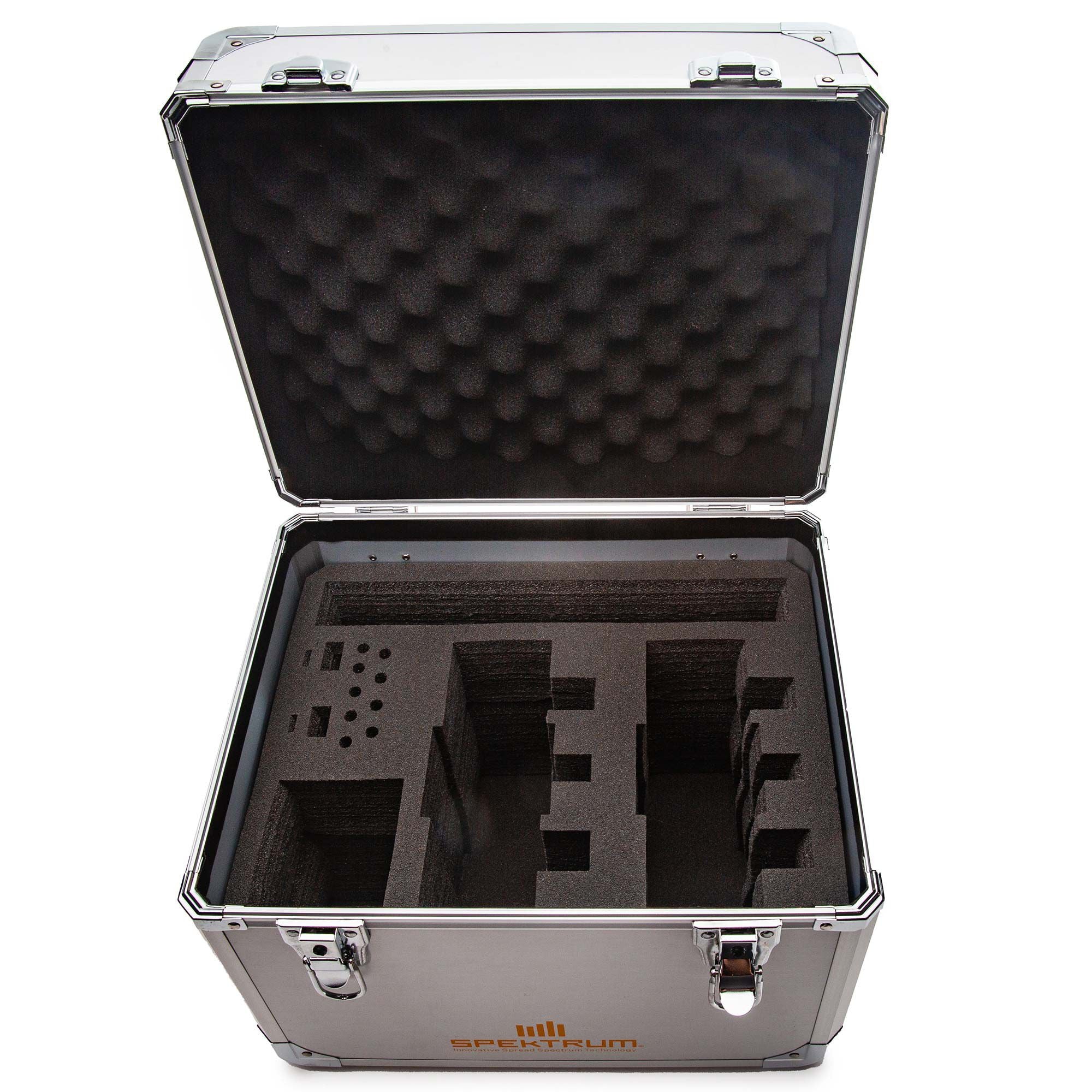 Boîte de rangements pour double émetteur en aluminium Spektrum - SPM6726