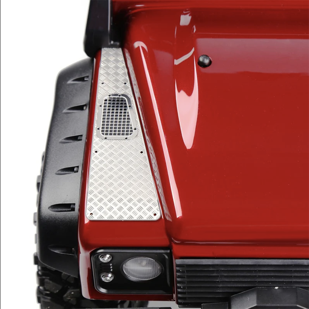 INJORA Grille d'admission à plaque antidérapante en métal pour Traxxas TRX-4 Defender