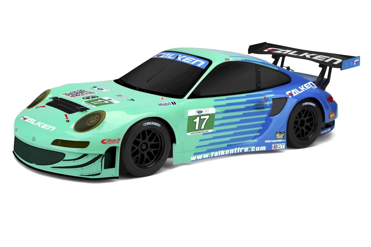 Carrosserie HPI Racing Porsche 911 GT3 RSR Falken peinte (206 mm/210 mm) - HP160782