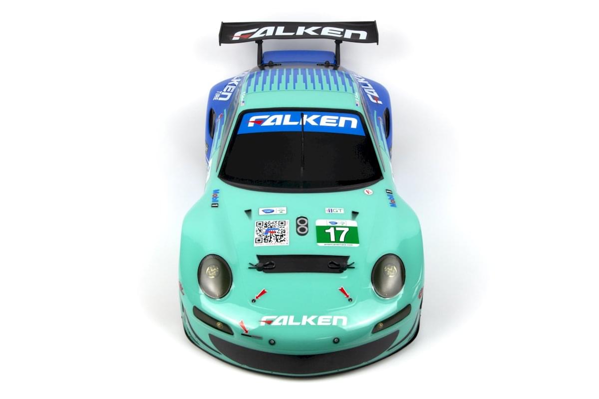 Carrosserie HPI Racing Porsche 911 GT3 RSR Falken peinte (206 mm/210 mm) - HP160782
