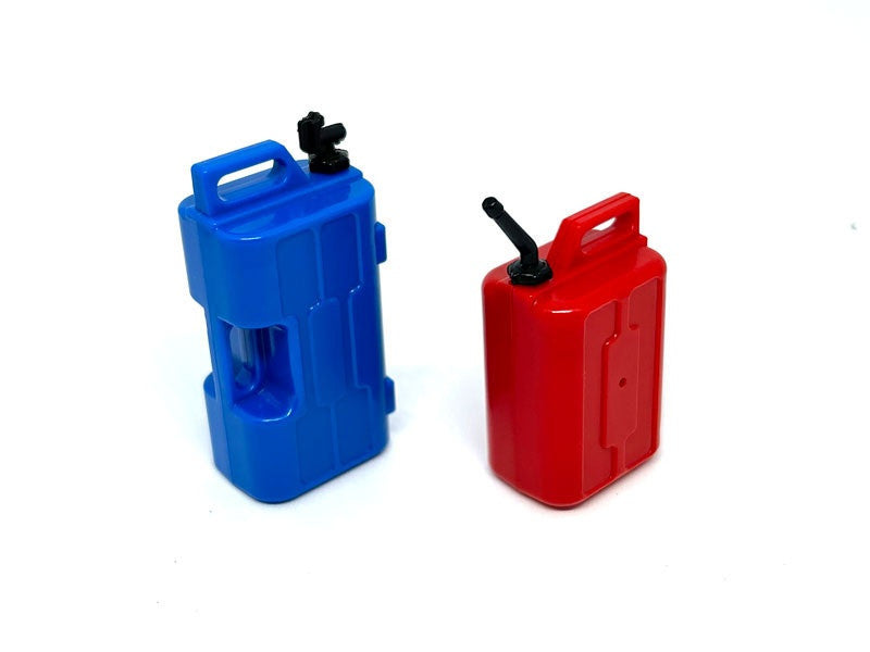 Bidon d'huile plastique bleu/rouge H-SPEED accessoires crawler 1/10