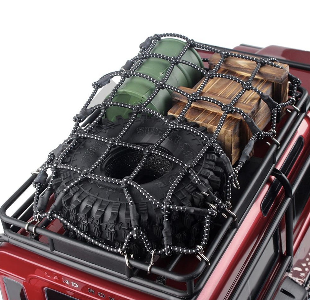 INJORA Filet à bagages élastique noir pour crawler 1/10