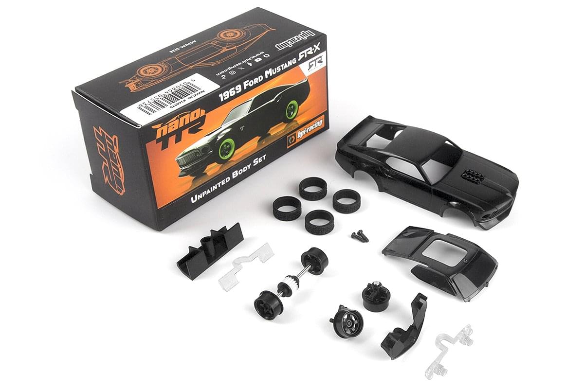 Carrosserie peinte HPI 1/64 nano TTR 1989 Ford Mustang RTR-X - HP160979