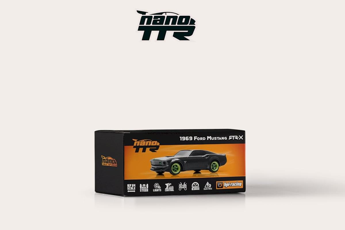 HPI 1/64 nano TTR 1969 Ford Mustang RTR-X (voiture uniquement) - HP160981