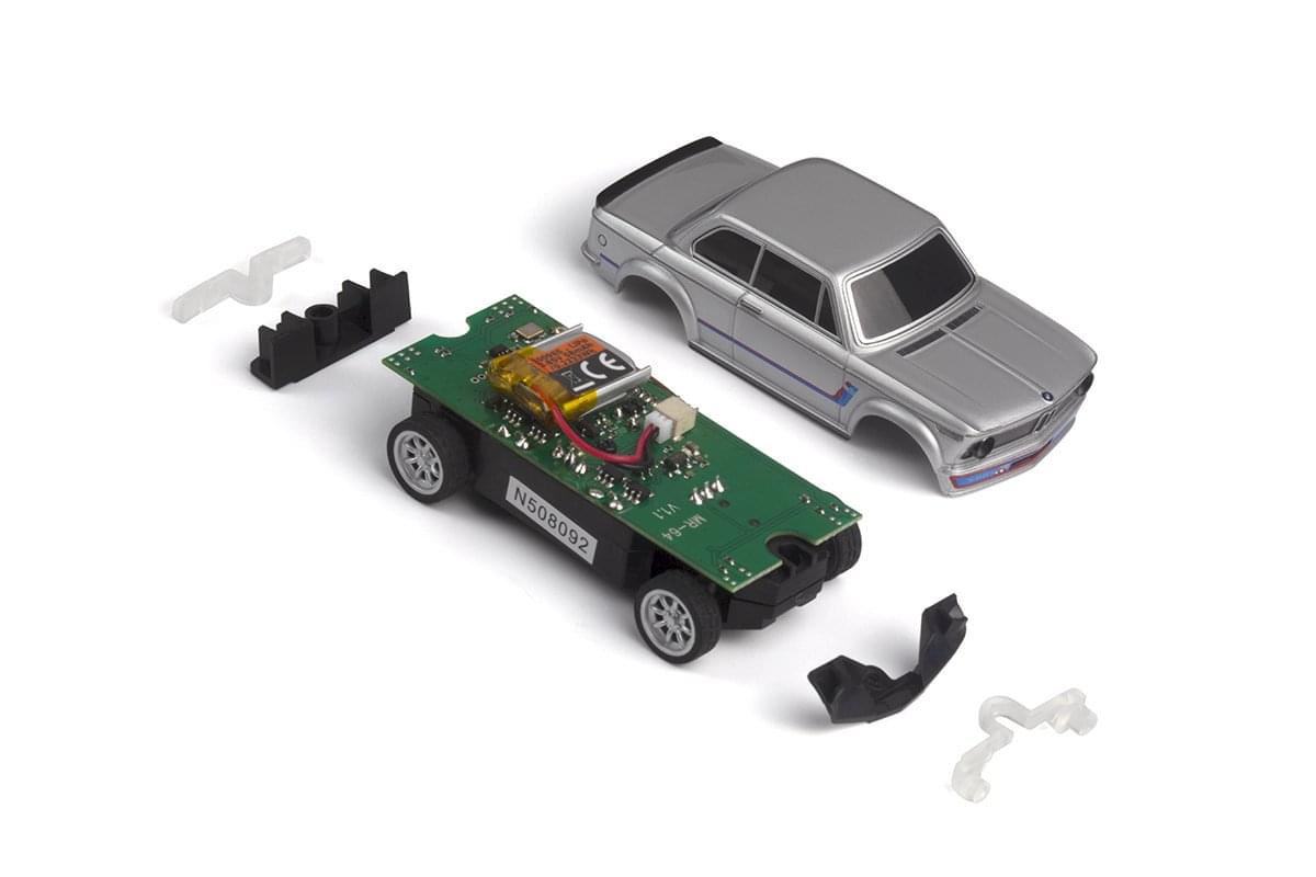HPI 1/64 Racing nano-TTR 2002 BMW M3 E30 Warsteiner argent (uniquement voiture) 161403 - Breizh Modélisme.