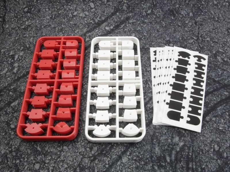 HPI 161409 Set de bordures rouge pour piste nano TTR 1/64