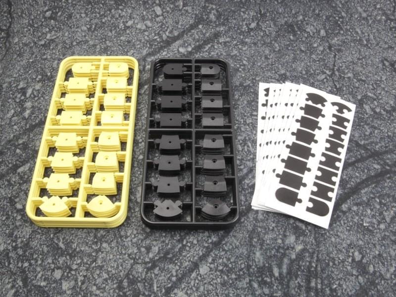 HPI 161411 Set de bordures jaune pour piste nano TTR 1/64