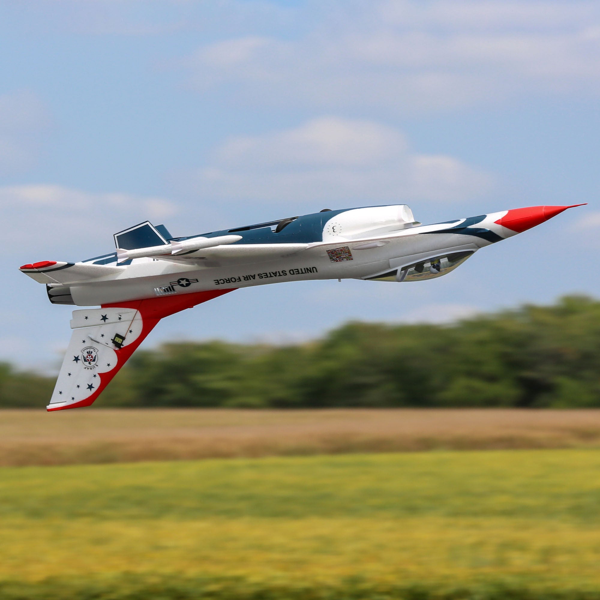 Avion F-16 Thunderbirds 70 mm EDF Jet BNF Basic avec AS3X et SAFE EFL178500