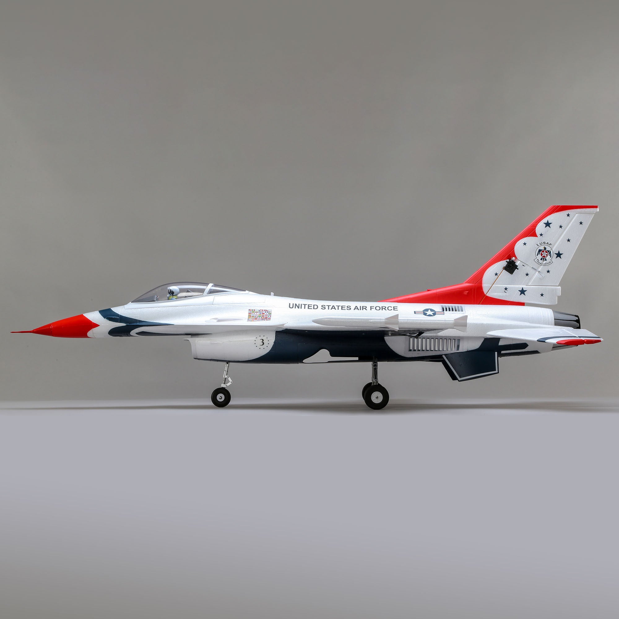 Avion F-16 Thunderbirds 70 mm EDF Jet BNF Basic avec AS3X et SAFE EFL178500