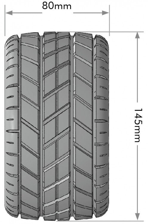 2 Pneus et roues MT-ROCKET soft MFT Speed 3,8 (Hexagone amovible 0 et 1/2 décalage) 3353SB