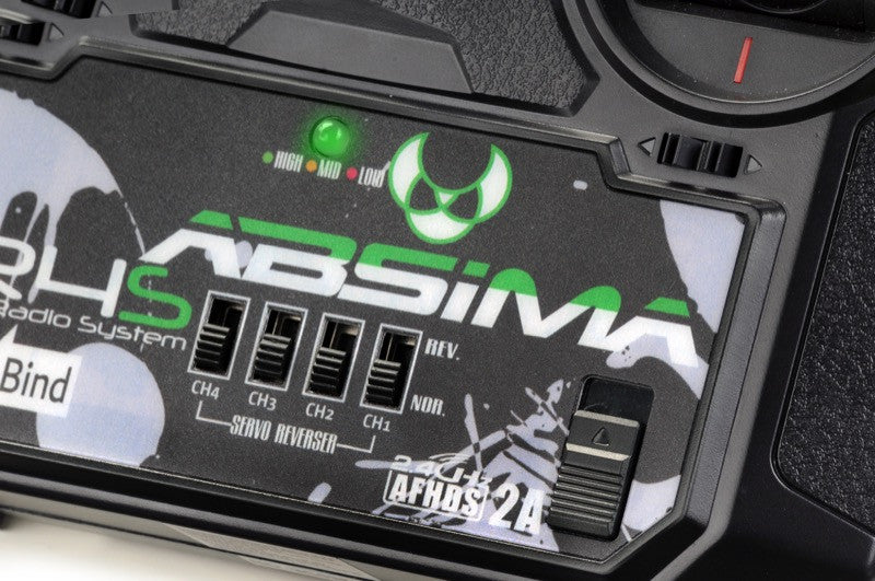 Radio 4 voies SR4S" Stick 2.4GHz avec récepteur pour Voitures RC