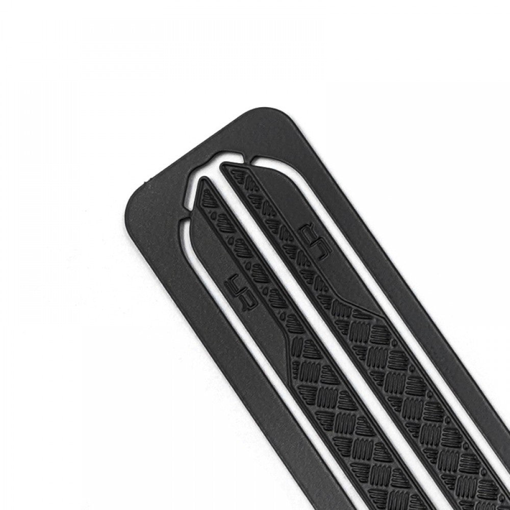 Plaque diamantée pour rails de roche en acier inoxydable pour TRX-4M Defender Bronco Yeah Racing