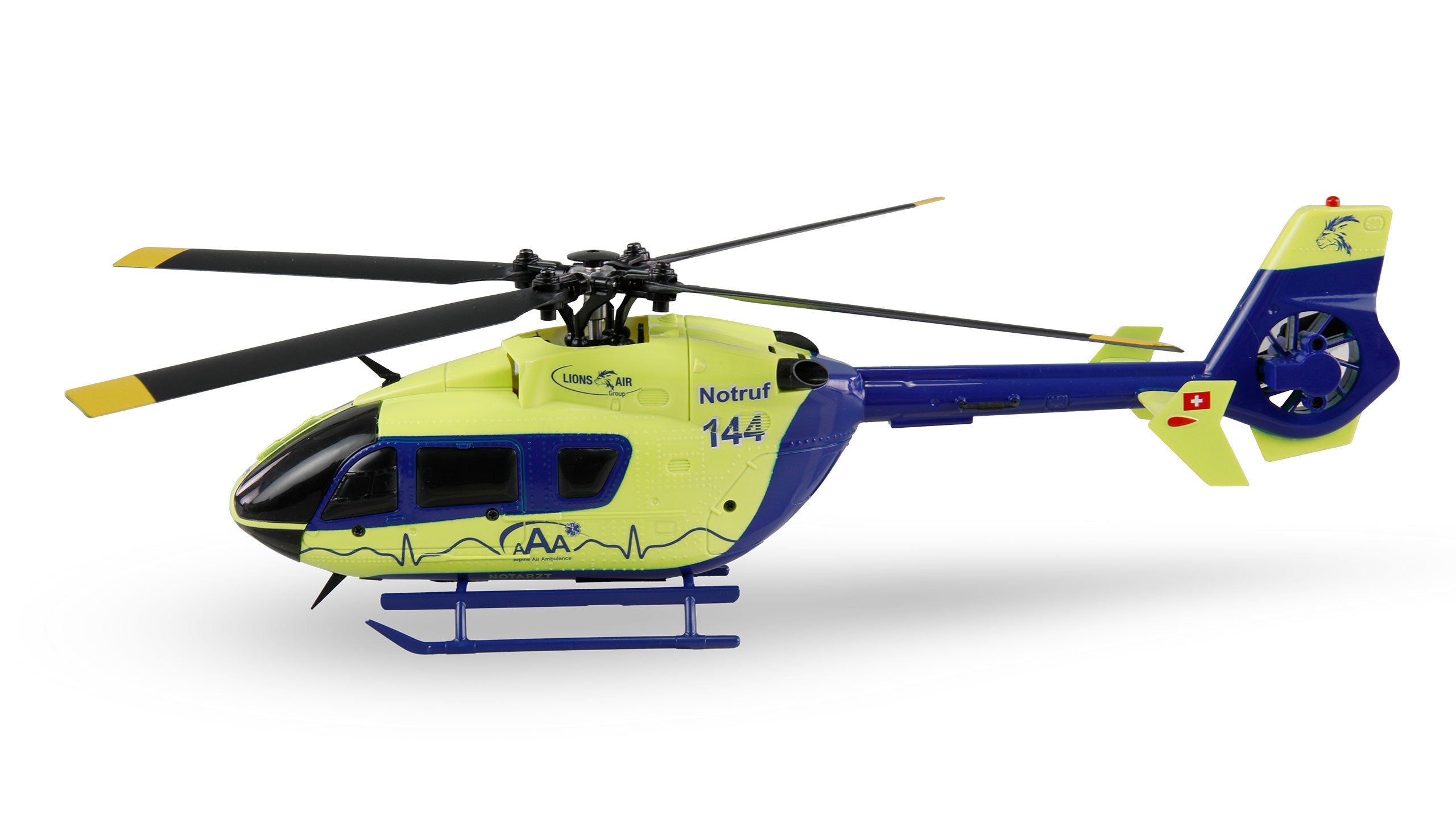 Hélicoptère ambulance aérienne AFX-135 Alpine Air 4 canaux 6G RTF