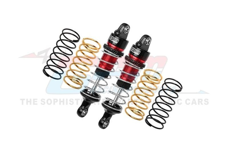 Amortisseur aluminium réglable v/h +3x ressorts rouge (2) GPMMGG058F/RRS