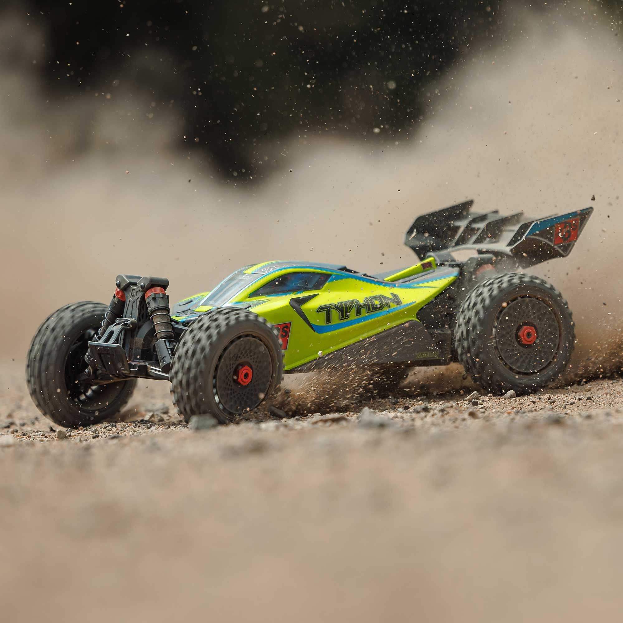 Arrma Buggy 4X4 Typhon brushless 223S BLX 1/8 avec DSC RTR jaune - ARA4306V4T2